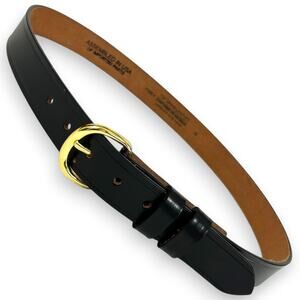 Leather Belt Black 36 Fits 34-38 1.25" Wide USPSCERT # PE 1-4197 Brass Hardware